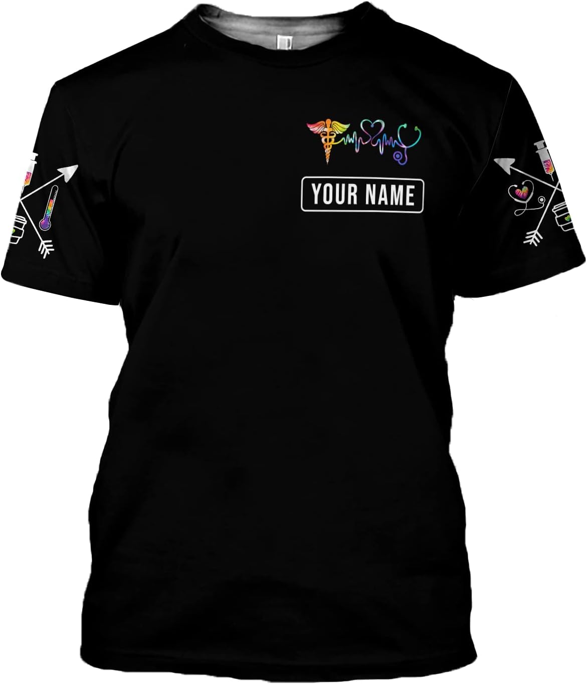 Custom Er Nurse Shirts for Women Future Nurse Shirt 3D Nursing Shirts for Nurses Emergency Nurse Shirt CNA Shirts CNA Shirt