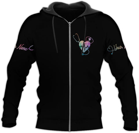 MoonArt Personalized Name Nurse Shirt Nurse Gifts Nurse Graduation Gift Funny Nurse T-Shirt Gift Nursing Emergency Shirts