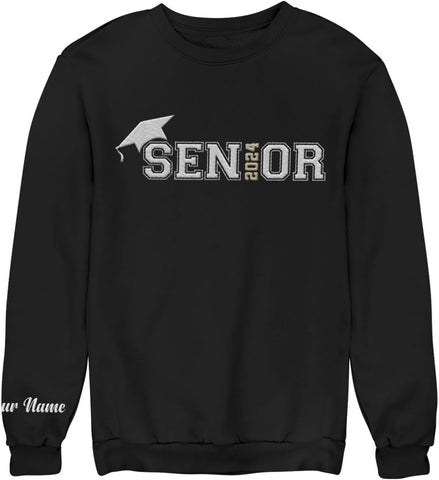 MAPrints Personalized Senior 2024 Embroidered Sweatshirt, Graduation 2024 Class Of 2024 Senior Class Of 2024 Graduation Shirt