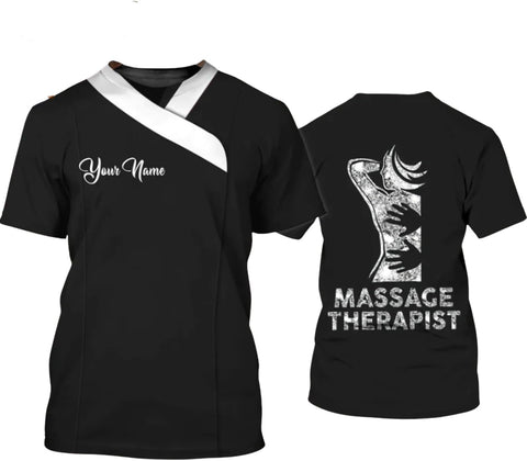 MAPrints Personalized Massage Therapist T Shirt 3D All Printing, Massage Shirt, Massage Therapist Shirts for Women S-5XL