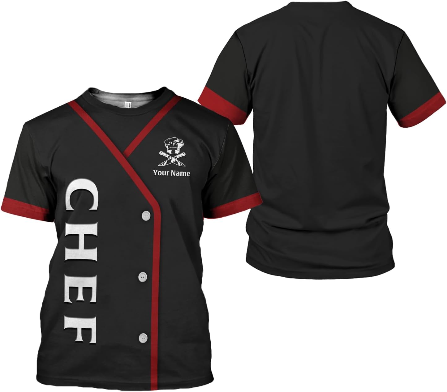 Personalized Chef Shirt, Chef Shirts for Men Chef Shirts for Women, Chef Clothes Gifts for a Chef, Chef Tee Shirts (HD343)