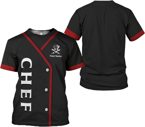 Personalized Chef Shirt, Chef Shirts for Men Chef Shirts for Women, Chef Clothes Gifts for a Chef, Chef Tee Shirts (HD343)