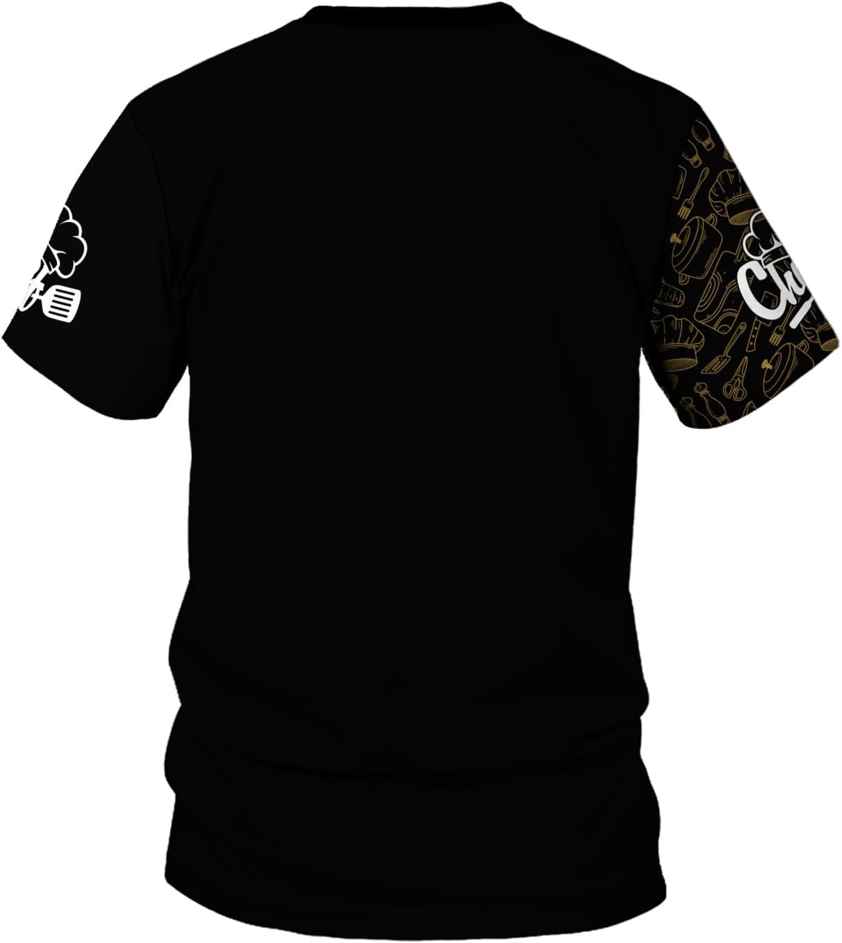 Custom Chef Shirt Chef Shirts for Men Gifts for Master Chef Lovers Custom Chef T Shirts for Men Funny 3D Chef Shirts for Men