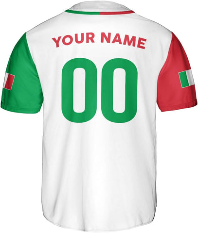 Parvii Personalized Italia Baseball Jersey, Italian Shirts for Men & Women, Italian Jersey, Italy Italian Flag Jesey Gift