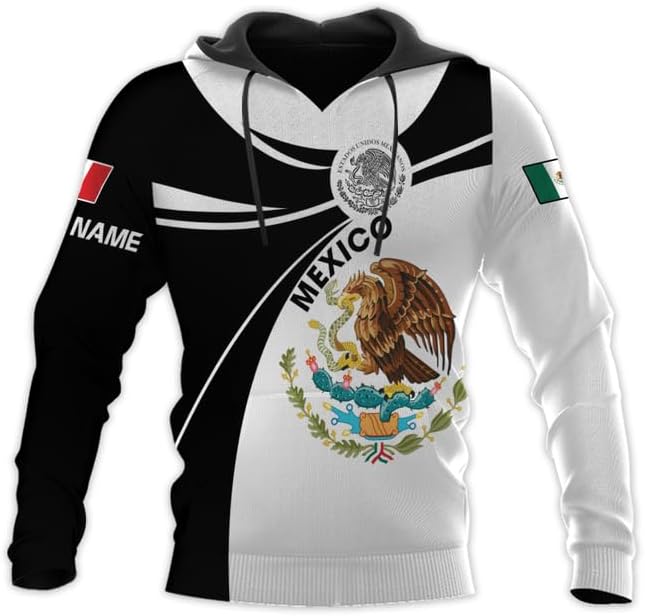 Personalized Mexican Shirts for Men 3D Customized Mexico Shirts for Men Mexico Shirts for Women Mexico Flag Shirt (RD43)