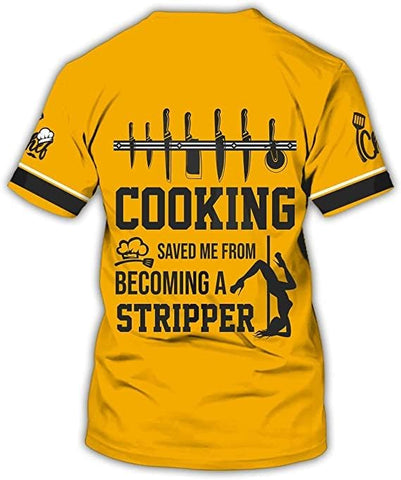 Personalized Chef Shirt Master Chef 3D Shirts Chef Gifts Custom Name Chefs Shirt for Men and Women, Tshirt Chef Utility Shirt