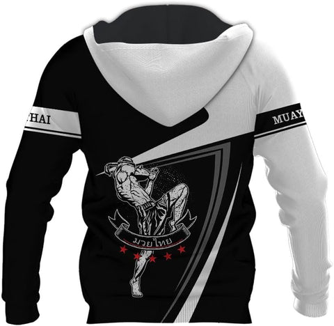 MAPrints Personalized Name Boxing Hoodies, Muay Thai Pride Sweatshirt