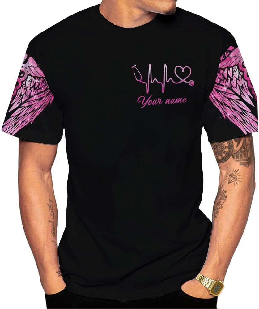 Custom Er Nurse Shirts for Women Future Nurse Shirt 3D Nursing Shirts for Nurses Emergency Nurse Shirt CNA Shirts CNA Shirt