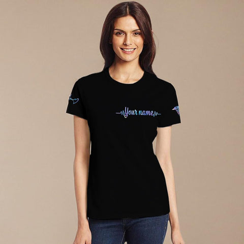 Custom Er Nurse Shirts for Women Future Nurse Shirt 3D Nursing Shirts for Nurses Emergency Nurse Shirt CNA Shirts CNA Shirt