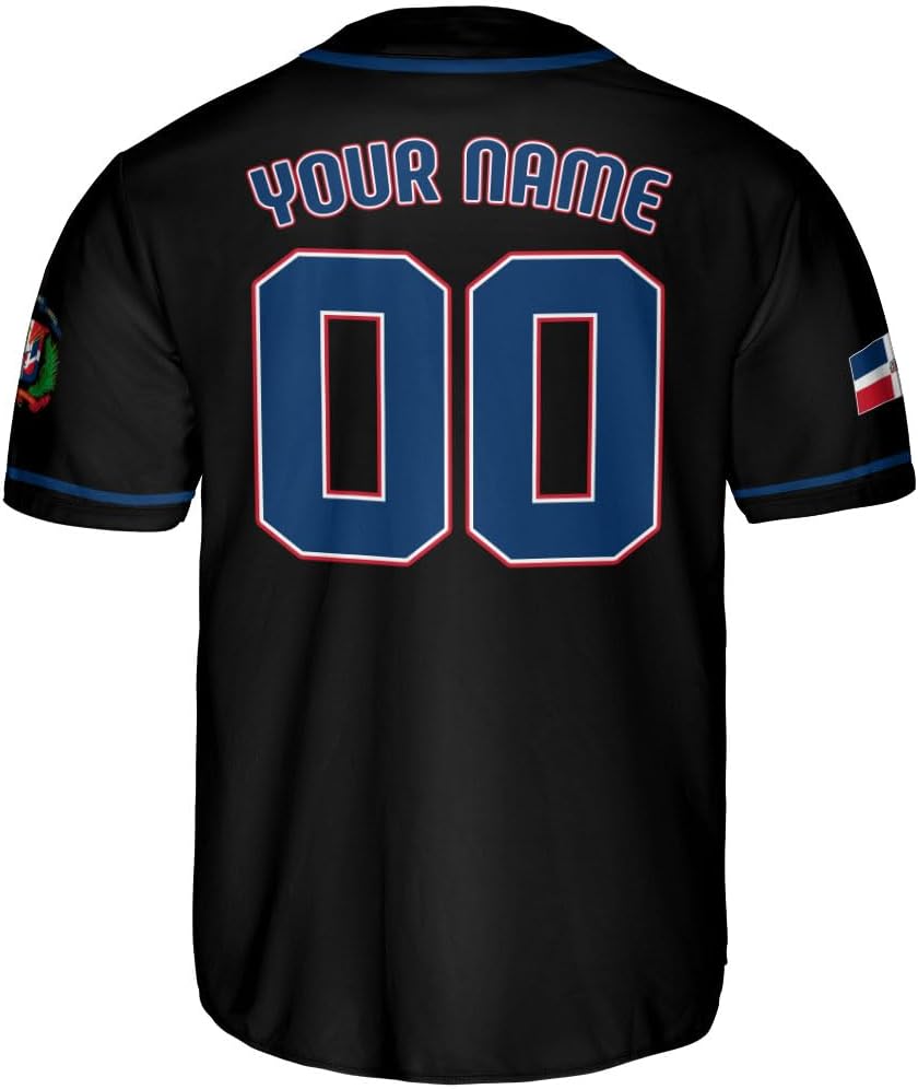 Personalized Dominican Republic Baseball Jersey Shirt,Team Name Republic Dominicana Baseball Jersey for Men and Women