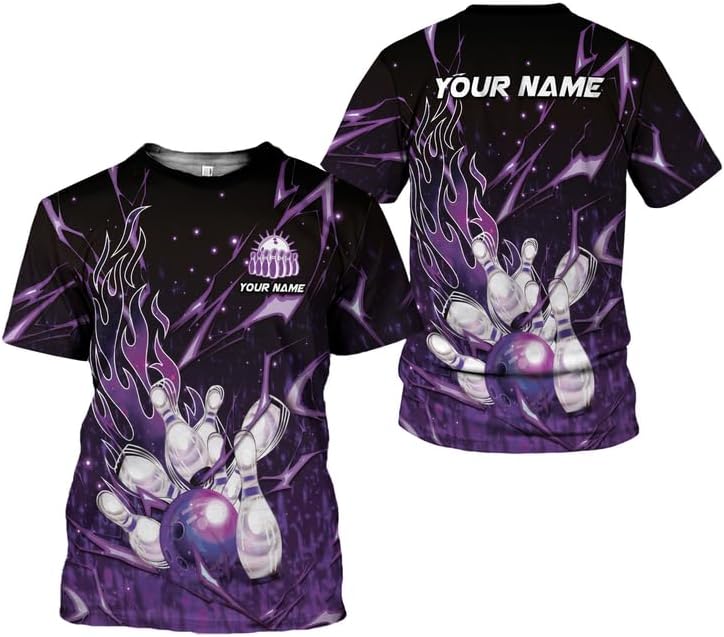 AOVL Custom Bowling Shirts for Men Bowling Shirts Bowling Shirts Unisex Bowling Jerseys for Men Custom Bowling Shirts for Men