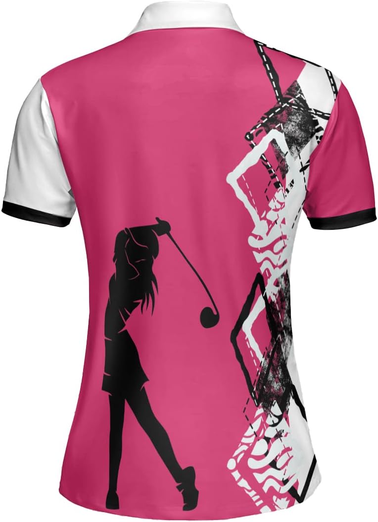 Personalized Women's Golf Polo Shirts, Golf Polo Short Sleeve Sport Activewear, Polo Gifts for Mothers Day 2023 (PL46)