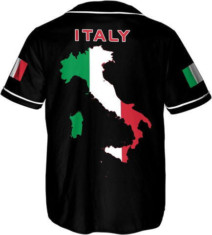 Leeprints Personalized Italia Jersey, Italian Soccer Shirt Baseball Italia Pride Flag Jersey Men Women Flag Italy Shirts