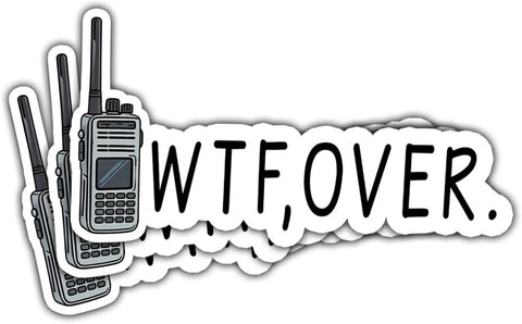 (3 Pcs) What The Fuck Over Sticker, Funny Stickers for Adults Dirty, WTF Sticker, Uncensored Adult Stickers for Laptop Water Bottle Phone Car Window Helmet Vinyl Stickers 3 Inches (WTF 1)