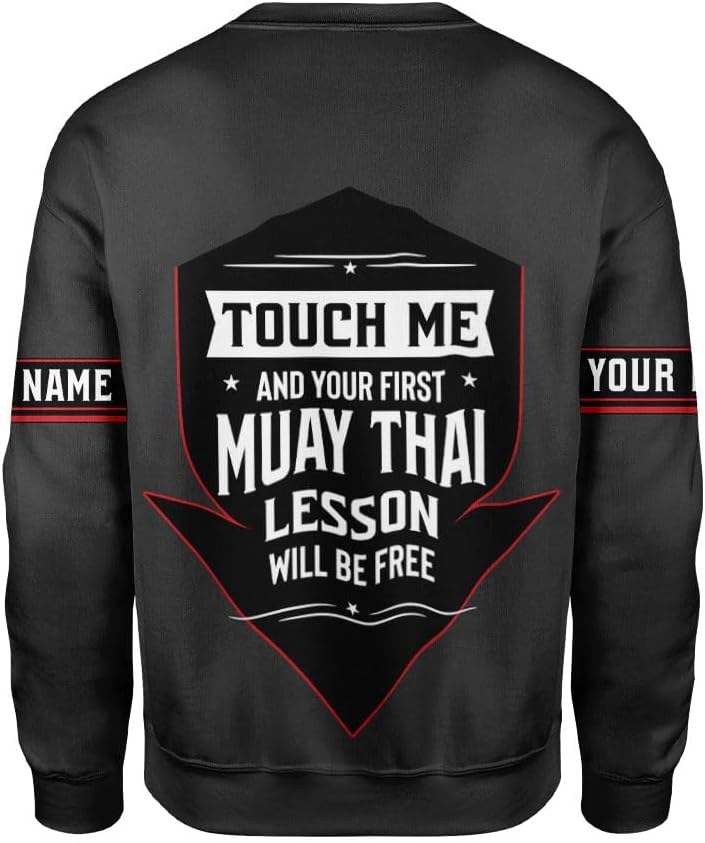 MAPrints Personalized Name Boxing Hoodies, Muay Thai Pride Sweatshirt