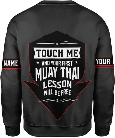 MAPrints Personalized Name Boxing Hoodies, Muay Thai Pride Sweatshirt