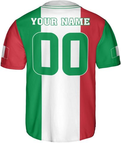 Leeprints Personalized Italia Jersey, Italian Soccer Shirt Baseball Italia Pride Flag Jersey Men Women Flag Italy Shirts