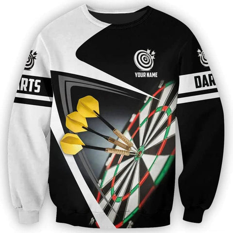 Personalized 3D Dart Shirts for Men, Dart Tshirts for Team, Dart League T-Shirt, Dart Gift, Graphic Darts Print Short Sleeve