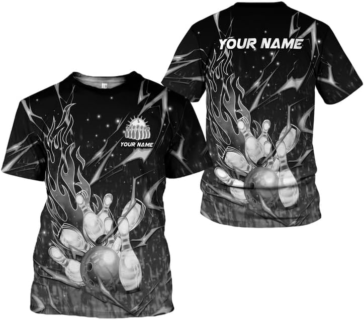 AOVL Custom Bowling Shirts for Men Bowling Shirts Bowling Shirts Unisex Bowling Jerseys for Men Custom Bowling Shirts for Men