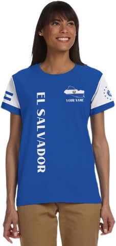 Personalized El Salvador Flag Shirt - Men & Women Salvadorans Pride Tshirt