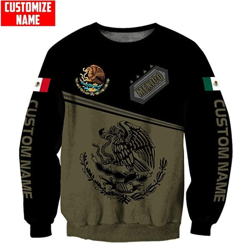 Mostefy Personalized Name Mexican Hoodie 3D, Customized Mexican Hoodies for Men, Unisex Mexico Hoodie 3D, Mexico Hoodies for Men, Mexico Flag Gift for Women, T Shirt, Zip Up Hoodie, Sweatshirt HDM100