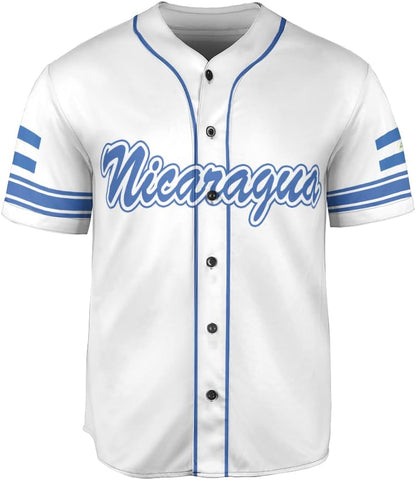 Personalized Nicaragua Baseball Jersey, Custom Nicaragua Baseball Jersey for Men & Women, Nicaraguan Camisas Shirt