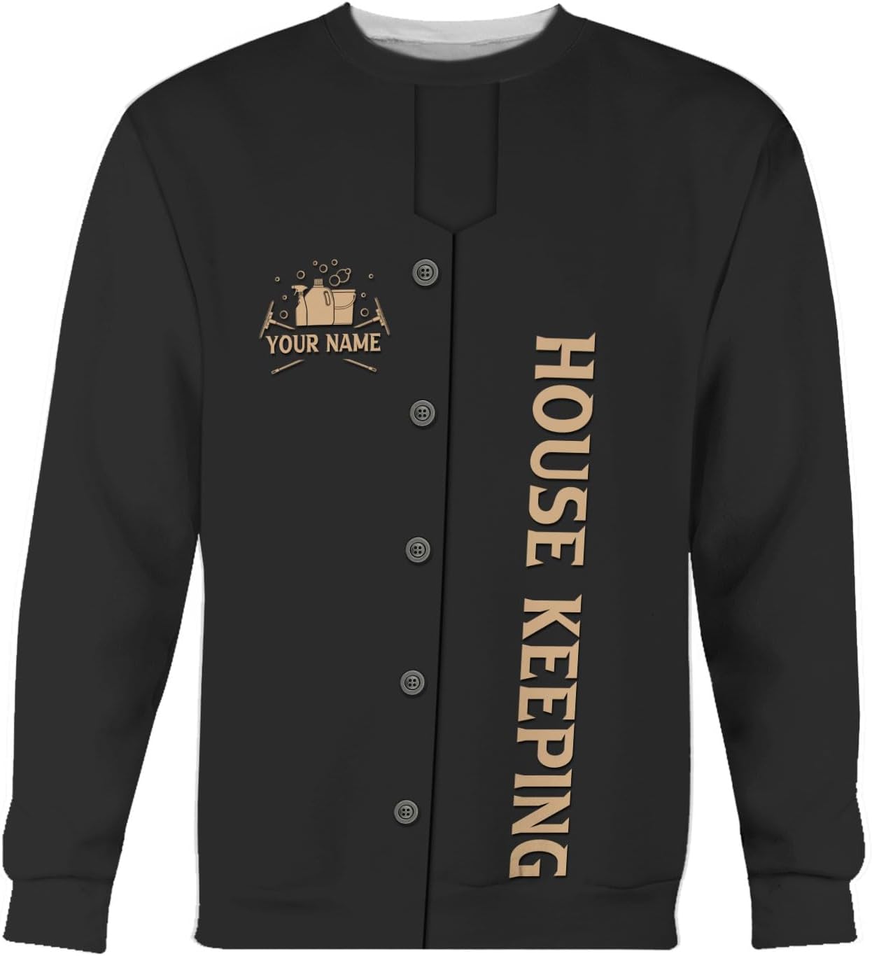 Personalized Housekeeping Shirt 3D All Print Cleaning Service Tshirt Gifts for Housekeeper, House Cleaning Uniforms for Women