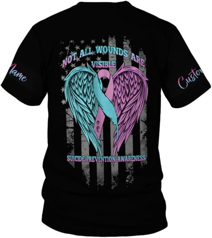 Vybonz Personalized Suicide Awareness Shirt, Suicide Prevention Awareness, Mental Health Awareness, Mental Health Clothing