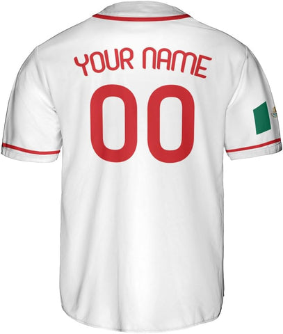 Mostprints Custom Mexico Baseball Jerseys Mexican Eagle & Flag Shirt for Teams, Mexico Shirts for Men & Women Size S-5XL