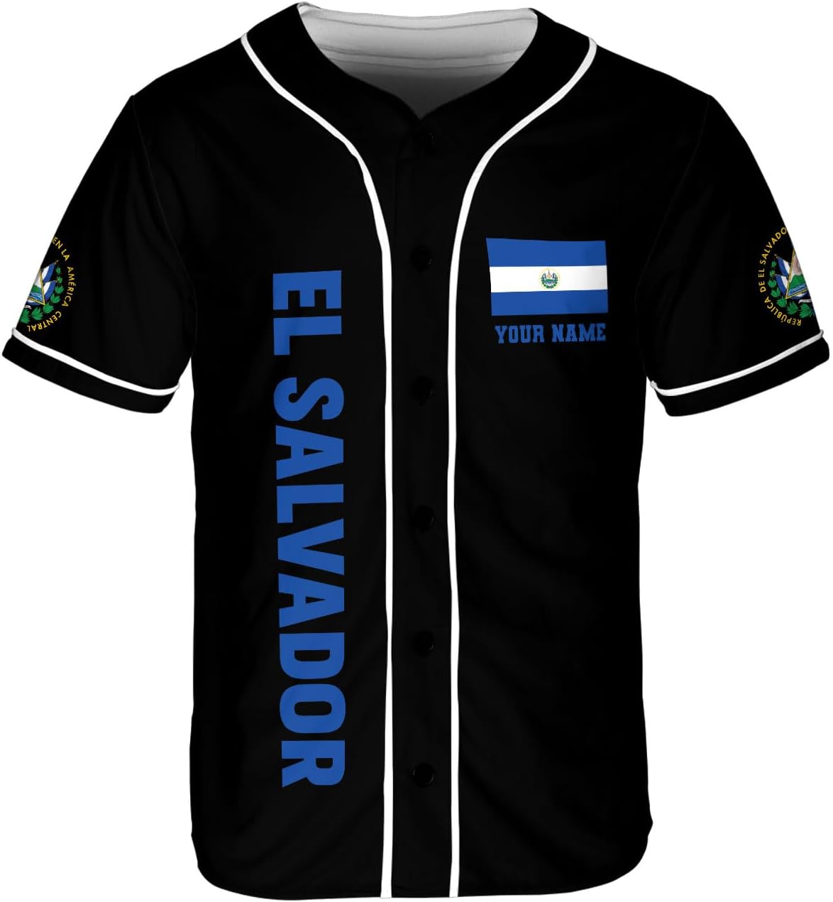 Parvii Personalized El Salvador Baseball Jersey - Proud El Salvador Shirt for Men
