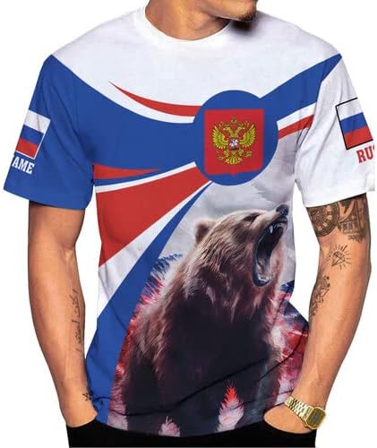 AOVL Personalized Russia Flag & Coat of Arms Pride Shirts