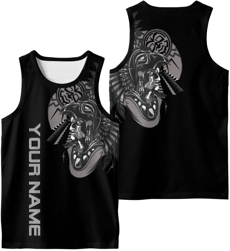 Mostprints Personalized Mexico Tank Top 3D, Mexico Tank Top Women, Mexico Top for Men Women playeras de mexico para mujer