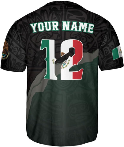 Mostprints Custom Mexico Baseball Jerseys Mexican Eagle & Flag Shirt for Teams, Mexico Shirts for Men & Women Size S-5XL