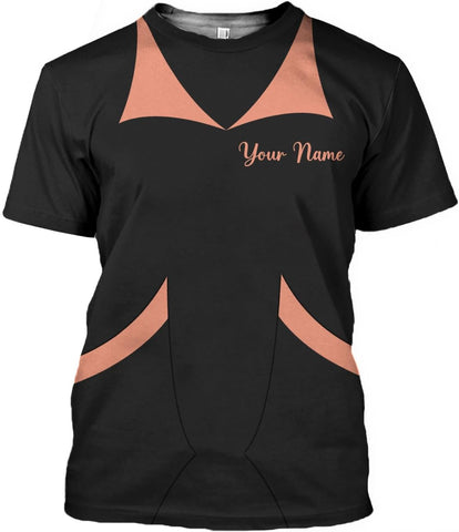 MoonArt Personalized Hoosekeeping Shirts 3D Over Print for Men & Women, Housekeeper House Cleaning Uniforms for Women