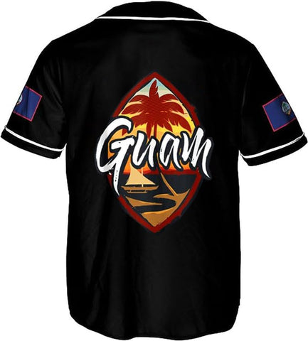 Parvii Personalized Guam Baseball Jersey Shirt, Guam Jersey, Guahan Flag Jersey, Guam Islander Pride Jersey for Men & Women