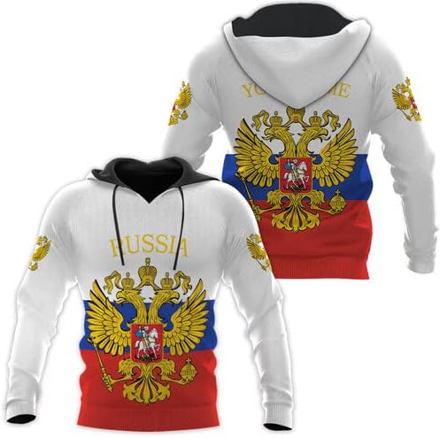 AOVL Personalized Russia Flag & Coat of Arms Pride Shirts