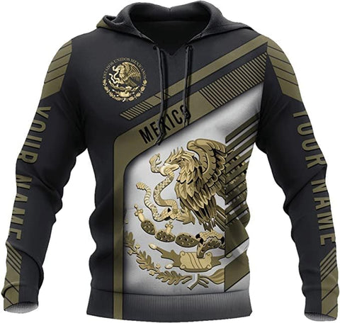Mostefy Personalized Name Mexican Hoodie 3D, Customized Mexican Hoodies for Men, Unisex Mexico Hoodie 3D, Mexico Hoodies for Men, Mexico Flag Gift for Women, T Shirt, Zip Up Hoodie, Sweatshirt HDM97