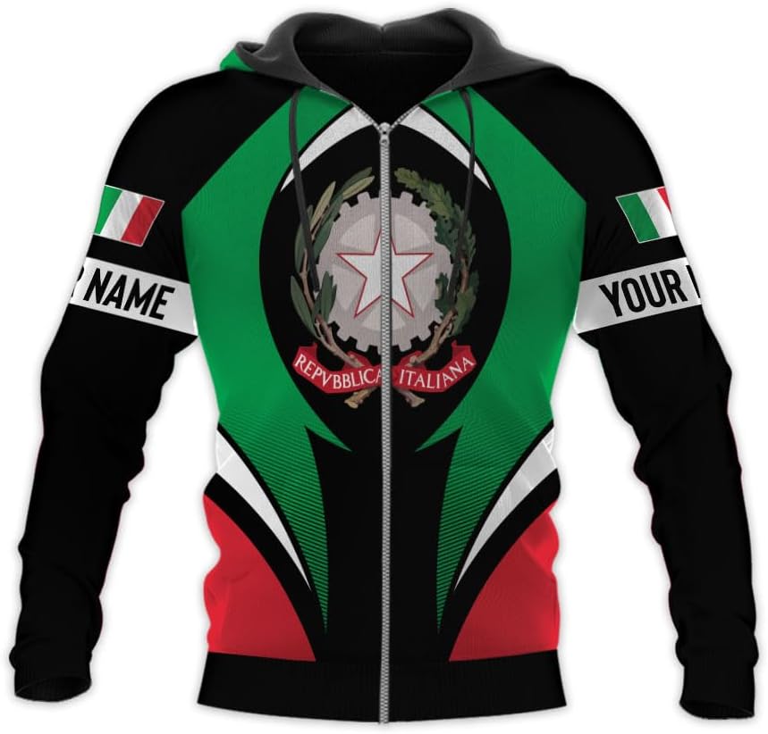 Parvii Personalized Italian Shirt, Italian Shirts for Men & Women, Italia T Shirts, Italy Tshirt, Italian Flag Shirt Gift