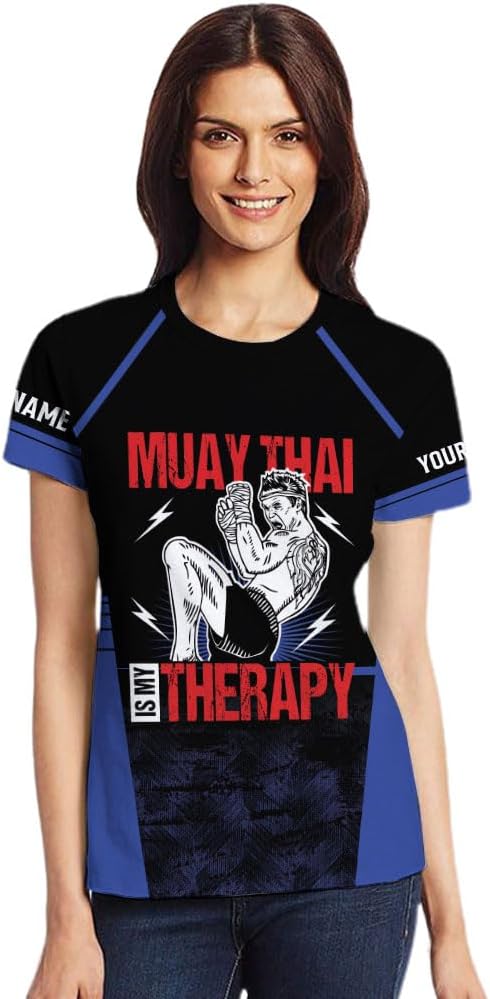 MAPrints Personalized Name Muay Thai Pride Shirt for Men