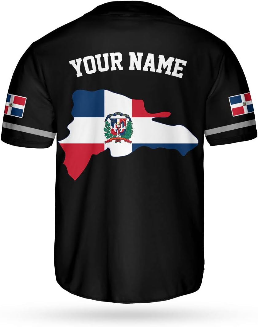 Personalized Dominican Republic Baseball Jersey Shirt,Team Name Republic Dominicana Baseball Jersey for Men and Women