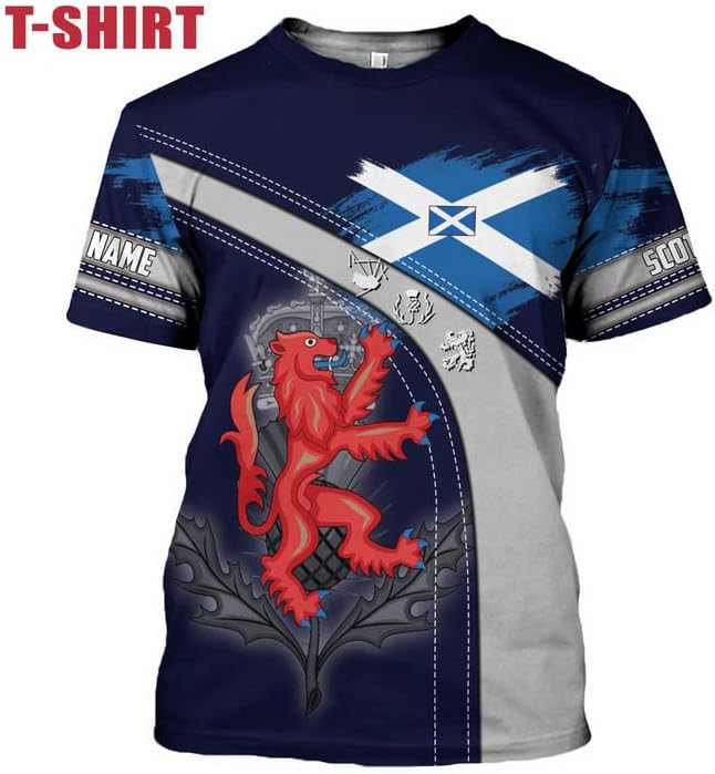 Personalized Scotland Shirt, Scottish Lion Rampart Shirts, Scotland Shirt Retro Graphic, Scots Shirt, Scotland Coat of Arms