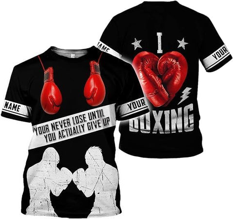 MAPrints Personalized Boxing 3D Hoodies, Gift Boxer T-Shirt, Boxing Hoodies, Sweatshirt, Shirt For Boxing Lovers, Boxing Gift