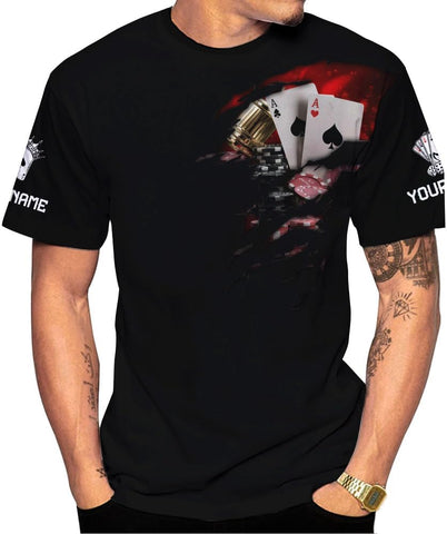 Royal Fight Personalized Poker Shirt 3D Funny Poker Shirt for Men Casino Poker Shirt Gifts Men Women Funny Poker Gift