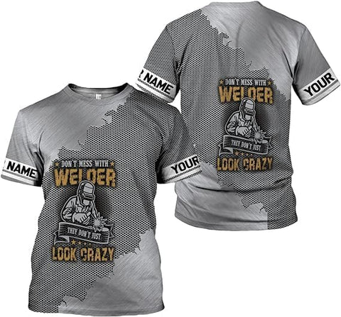 MAPrints Personalized Welder Hoodies, Welder 3D Hoodie Welding Shirt Hoodie, Tshirt, Zip Hoodie, Sweatshirt For Men Women