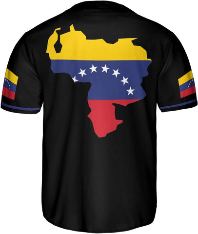 Personalized Name Venezuela Baseball Jersey Shirt, Venezuela Jersey for Men and Women Baseball Jersey Shirt Unisex S-5XL