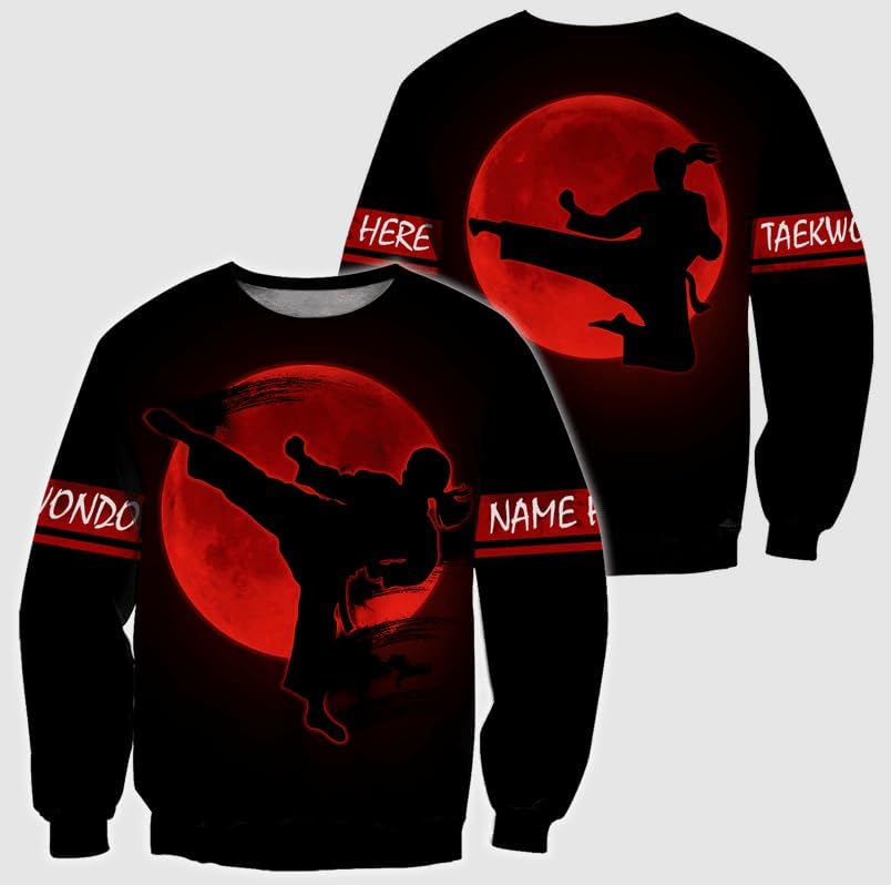 MAPrints Personalized Taekwondo 3D Shirt, Gift for Taekwondo Lover, Taewondo T-Shirts, Sweatshirt, Hoodie and Zip Hoodie