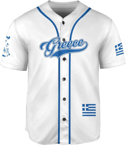 Leprints Personalized Greece Greek Jersey, Greece Greek Soccer Shirt Baseball Grecian Pride Flag Jersey Men Women Shirts