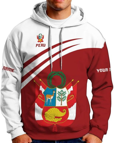 MAPrints Personalized Name Peru Shirts for Men and Women, Custom Peru 3D Tshirt, Peru Flag Pride Shirt, Peruvian Camisa Shirt