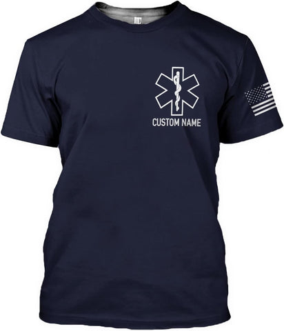 Mostefy Personalized EMT Shirt, EMS Shirt, Customized EMS Shirts,EMT Paramedic Uniform Emergency Medical Technician Shirts