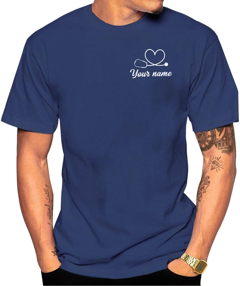 Custom Nurse 3D Shirt Personalized RN CNA Emergency Medical Technician Gift Nursing Emergency Shirts Registered Nurse Shirt